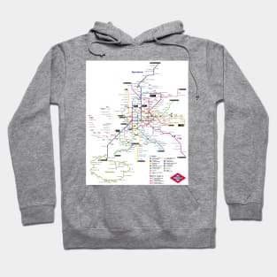 Madrid subway map Hoodie